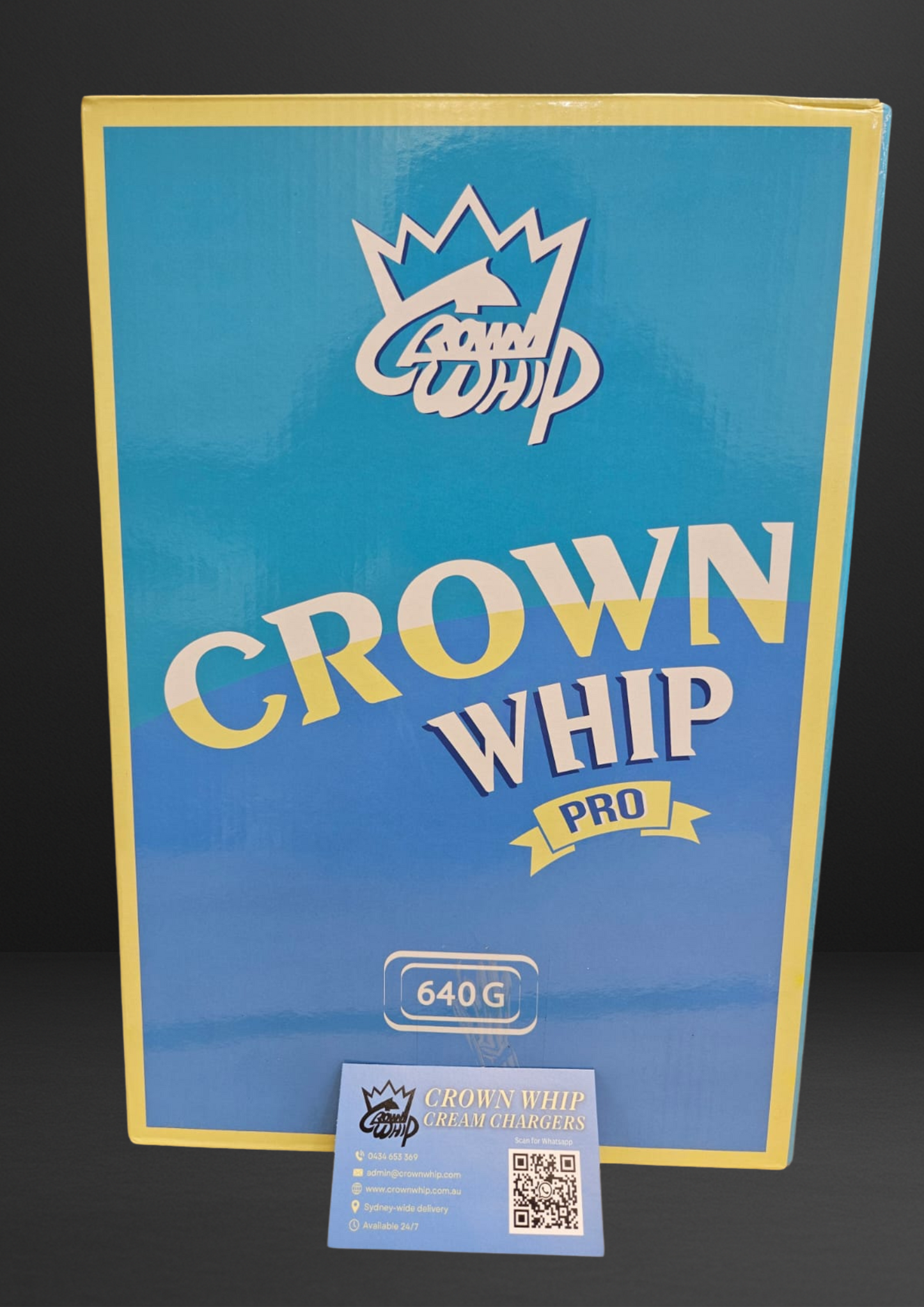 24x CrownWhip 1L (640g) Premium Nitrous Oxide Tanks | Whipped Cream | Fast Shipping