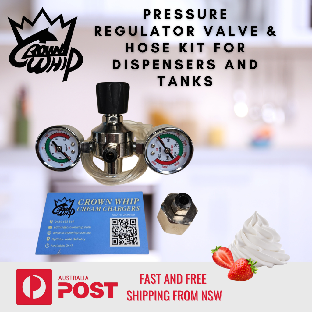 Pressure Regulator Valve & Hose Kit for Dispensers and tanks