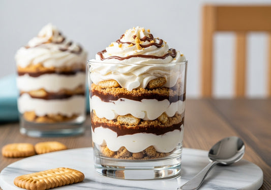 Whipped Cream Biscuit Trifle