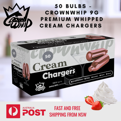 🎁 CrownWhip 9g Premium Nitrous Oxide Bulbs (100% off)