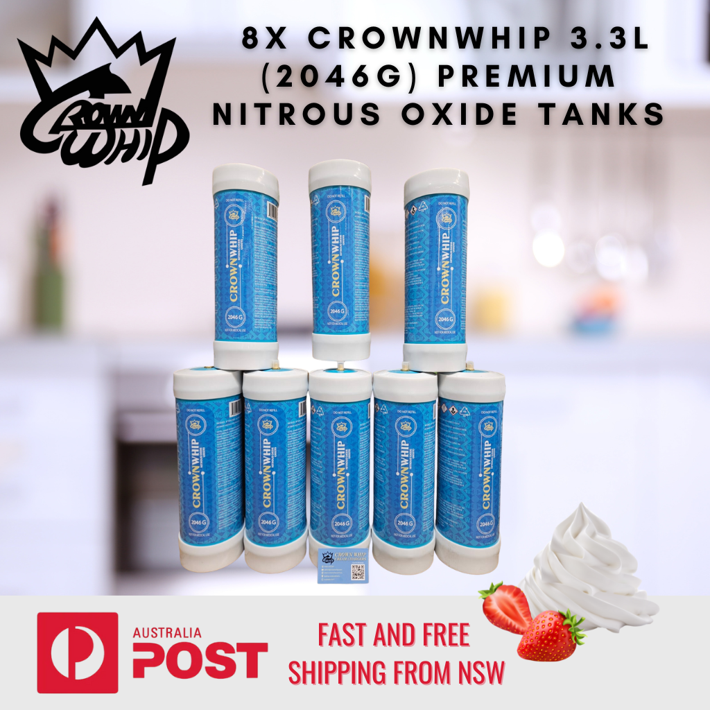 CrownWhip 3.3L (2046g) Premium Nitrous Oxide Tanks