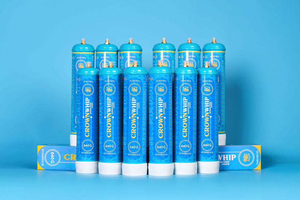 CrownWhip 1L (640g) Premium Nitrous Oxide Tanks